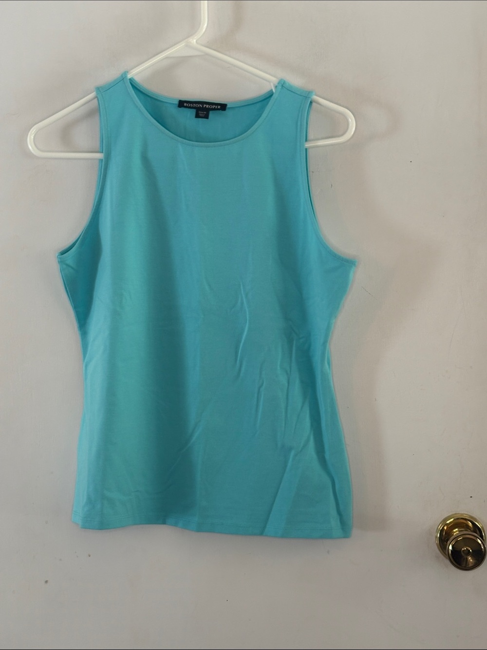 Boston Proper turquoise tank top Size Medium